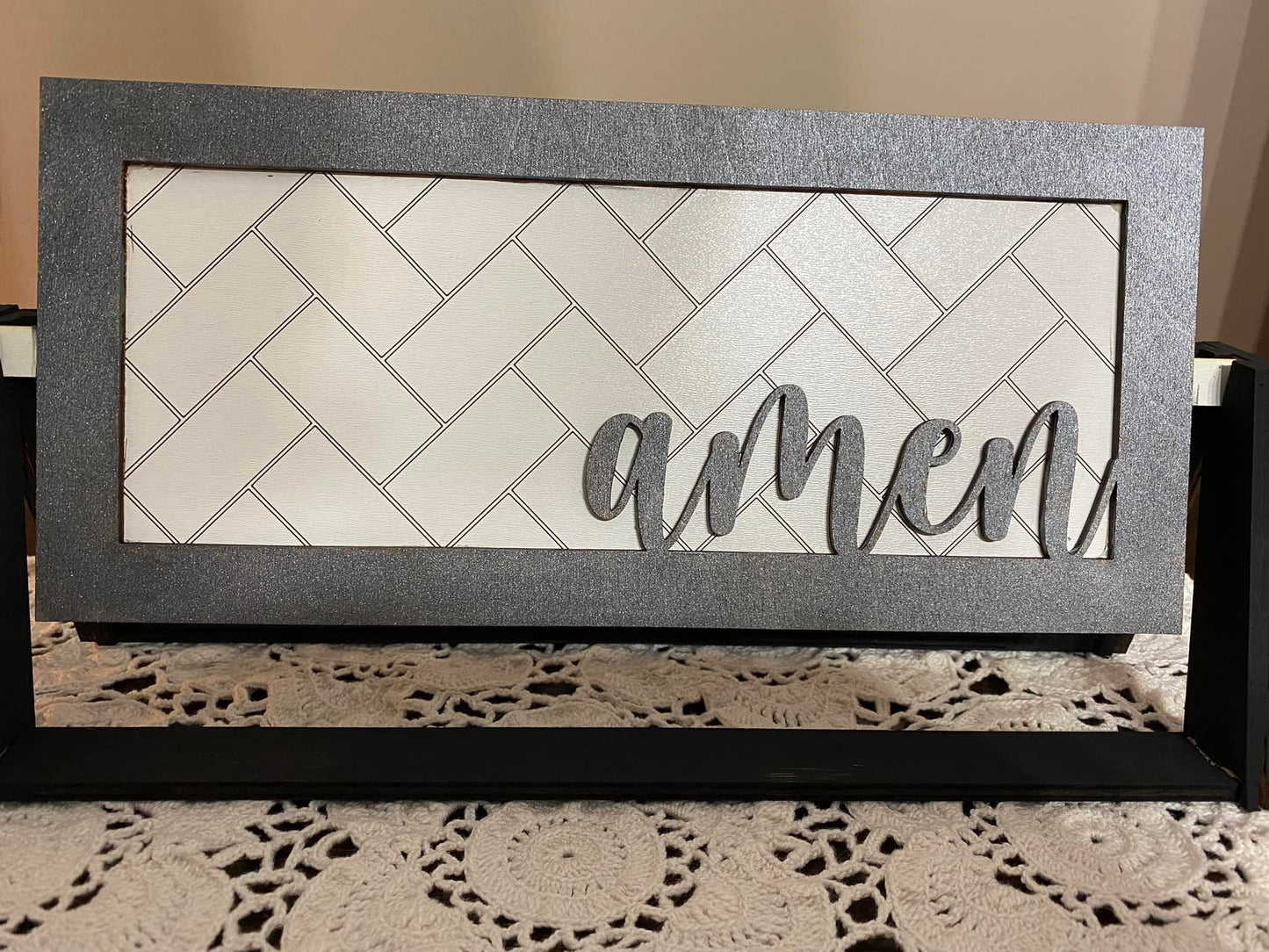 Amen Farmhouse Interchangeable Sign