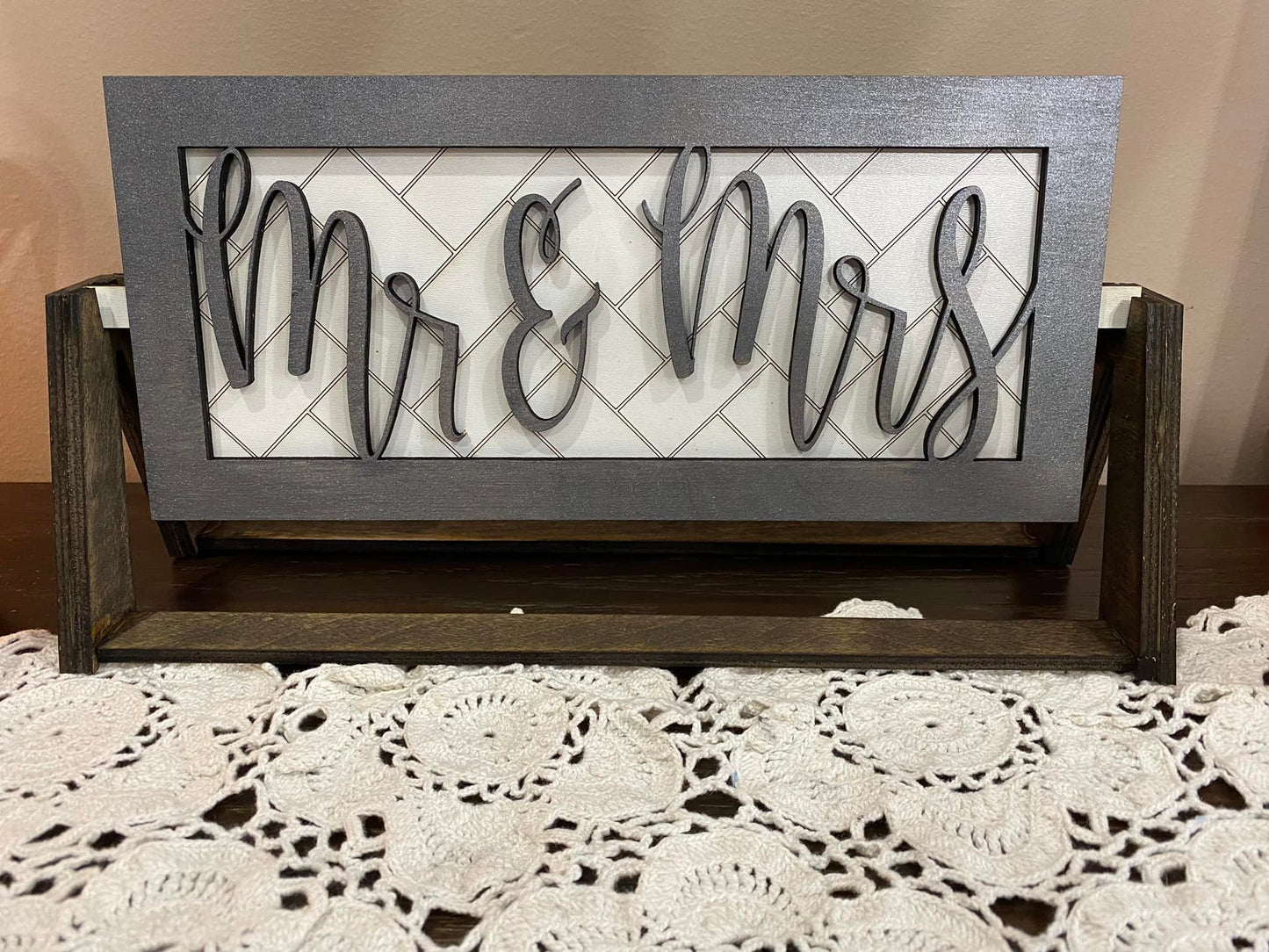 Mr. and Mrs. Farmhouse Interchangeable Sign