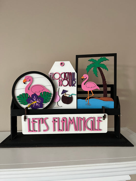 Let's Flamingle Interchangeable Wagon Set