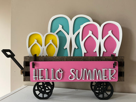 Hello Summer Sandals Interchangeable Wagon Set