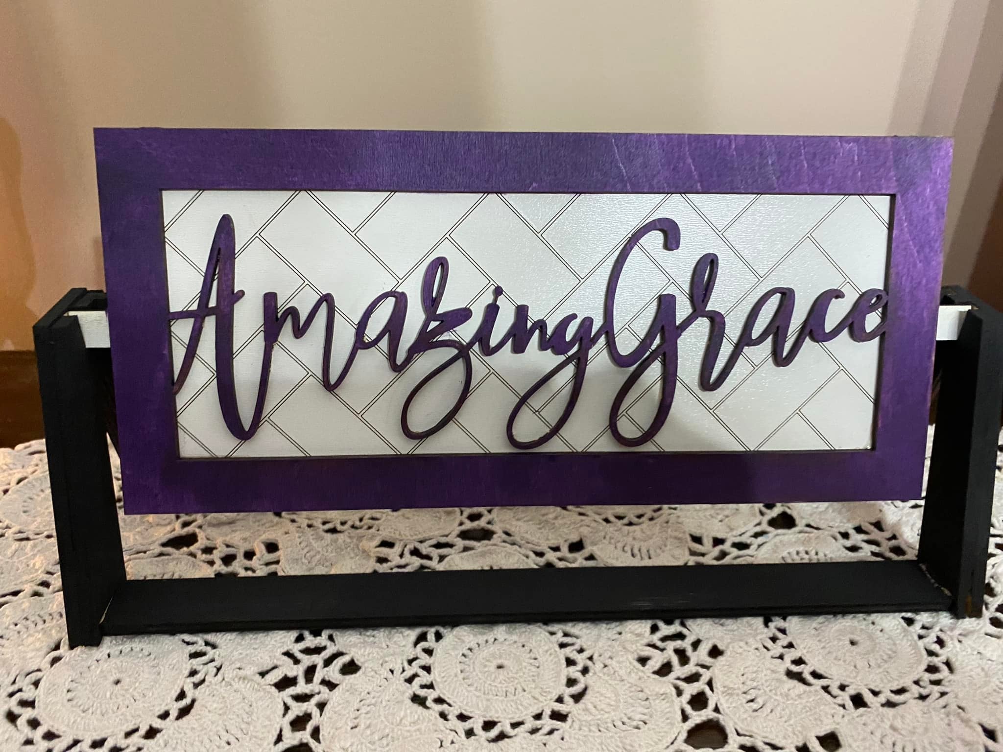 Amazing Grace Farmhouse Interchangeable Sign Tres Flamingos