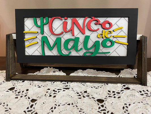 Cinco de Mayo Farmhouse Interchangeable Sign